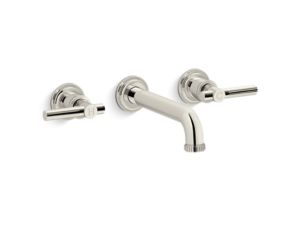 Wall-Mount Sink Faucet, Lever Handles