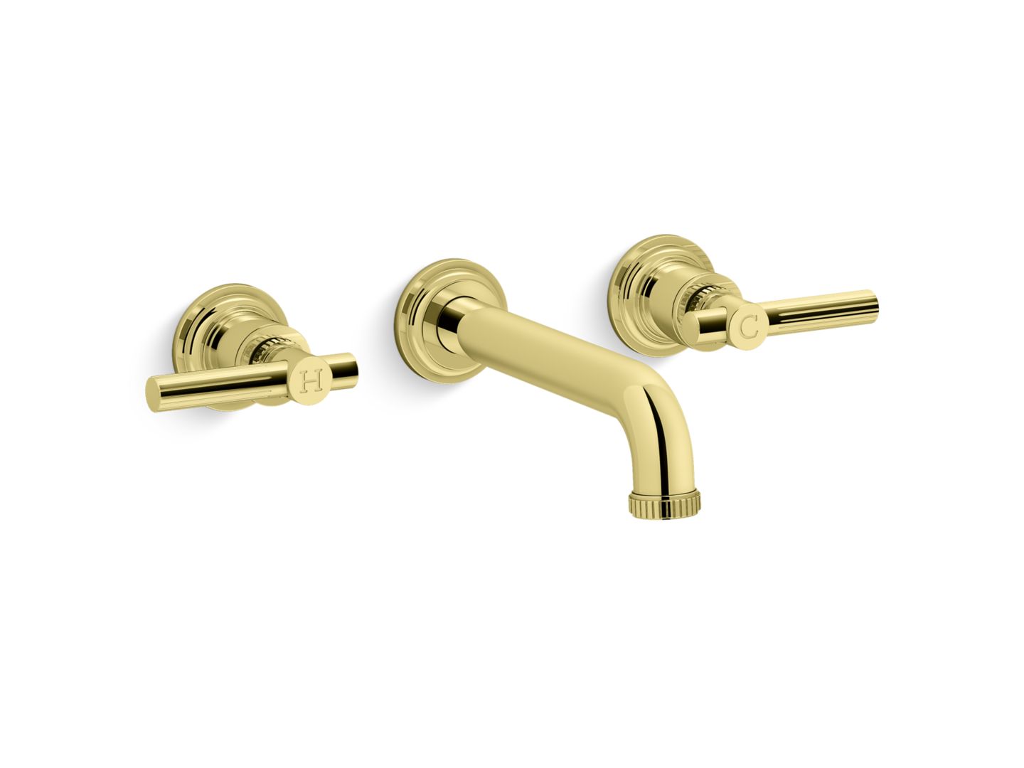 Central Park West Wall-Mount Sink Faucet, Lever Handles