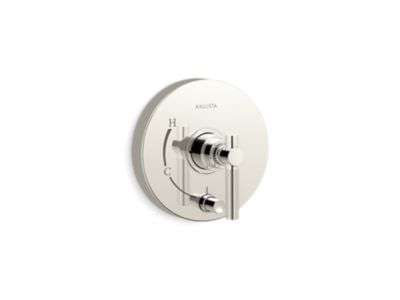 Pressure balance trim with diverter, lever handle