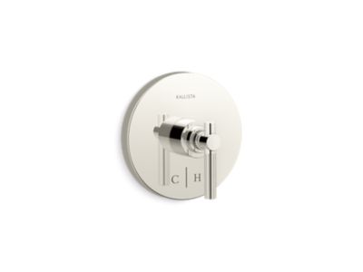 Thermostatic trim, lever handle