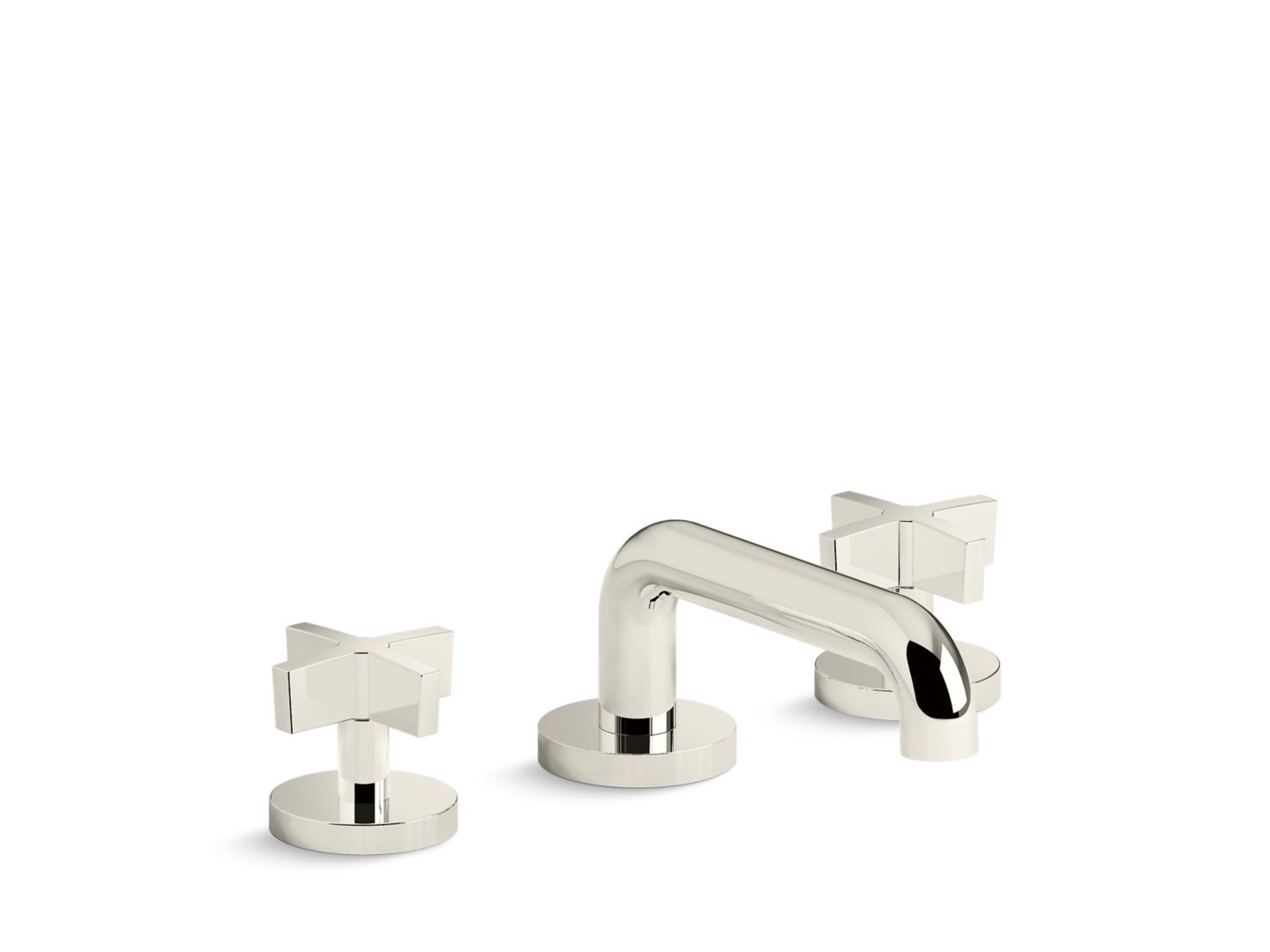 One Sink Faucet, Low Spout, Cross Handles