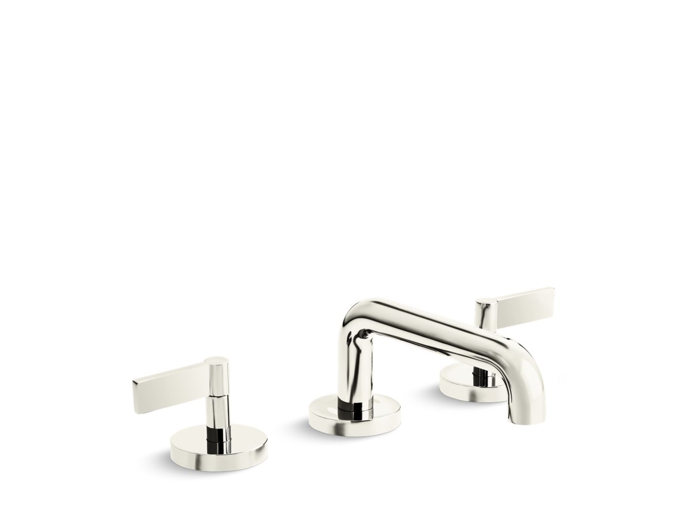 One Sink Faucet, Low Spout, Lever Handles