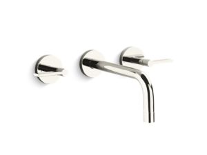 Wall-mount sink faucet, lever handles