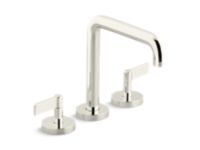 Deck-Mount Bath Faucet, Tall Spout, Lever Handles 0