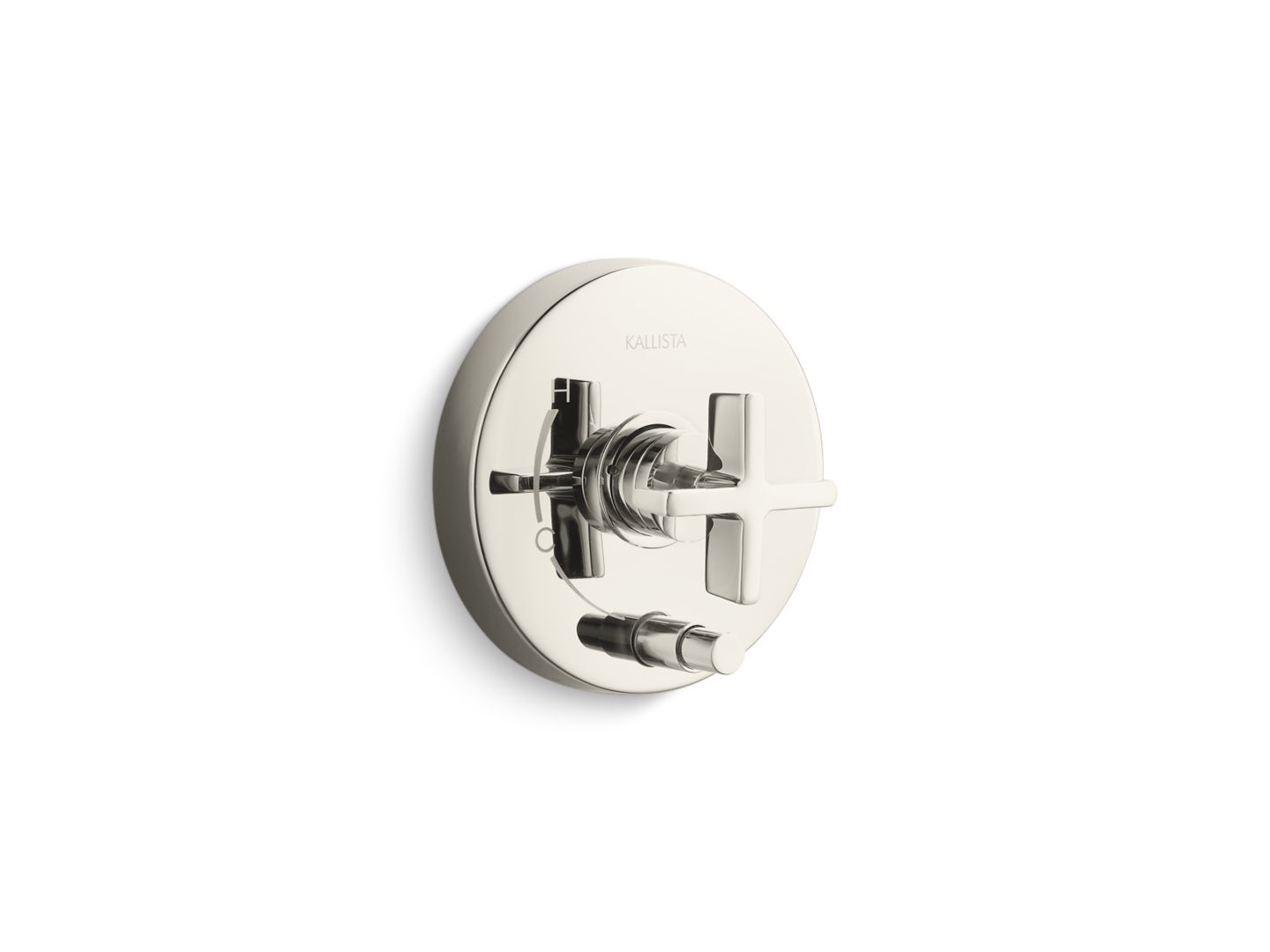 One™ Pressure balance trim with diverter, cross handle