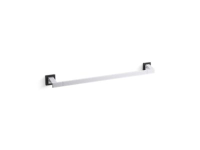 Towel Bar, 24" with Matte Black Accents