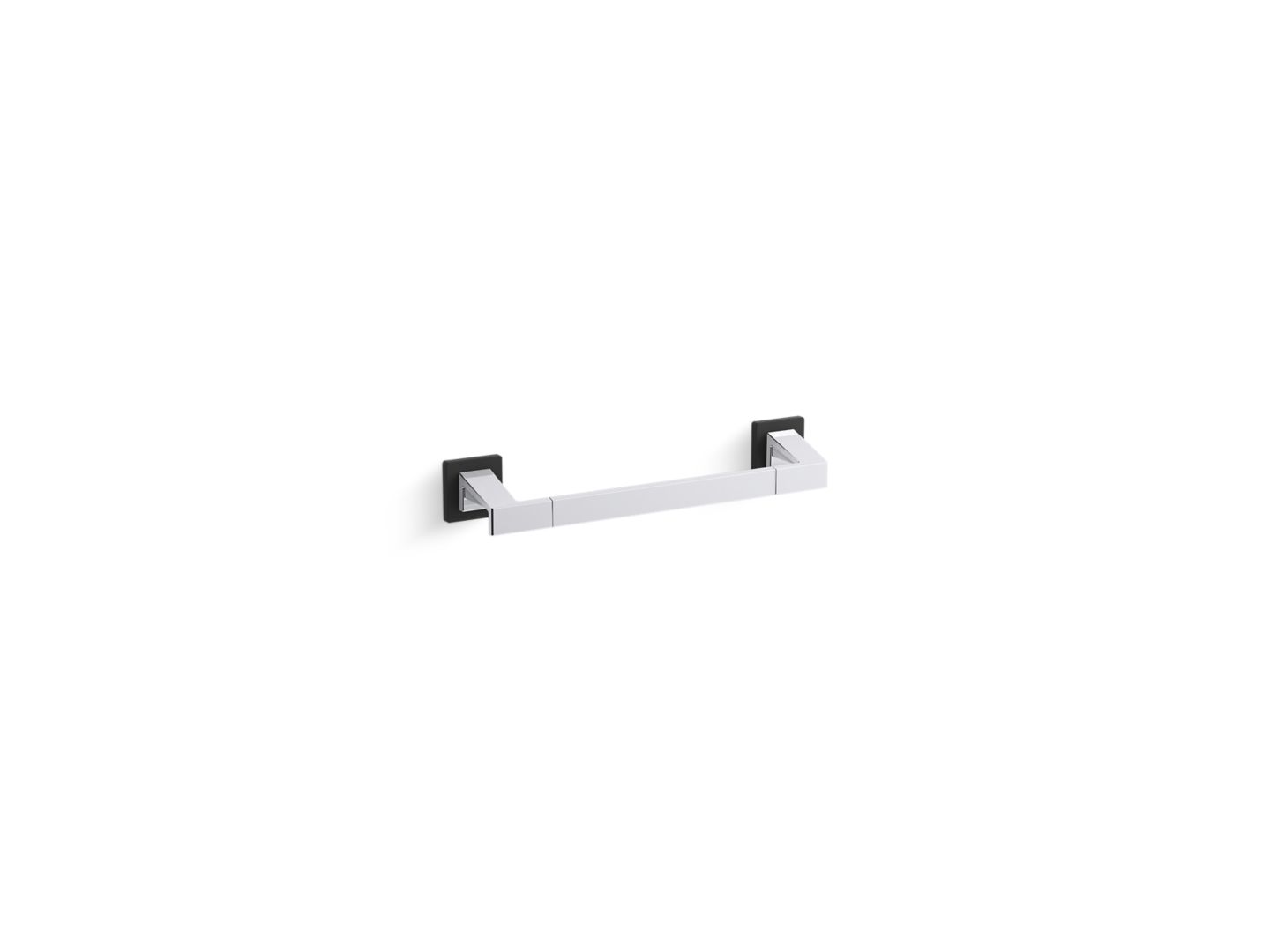 Klyne™ Towel Bar, 12" with Matte Black Accents