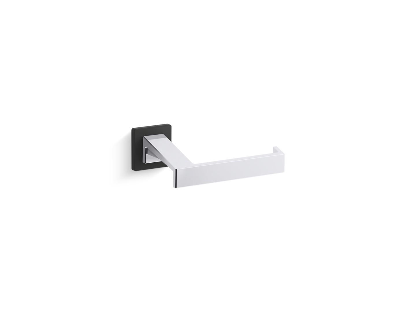 Klyne Toilet Paper Holder with Matte Black Accents