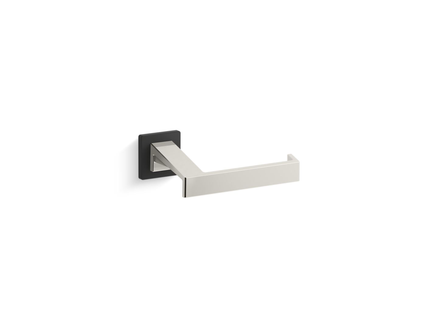 Klyne Toilet Paper Holder with Matte Black Accents