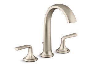 Deck-Mount Bath Faucet with Diverter, Lever Handles