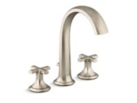 Deck-Mount Bath Faucet with Diverter, Cross Handles 0