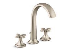 Script® Deck-Mount Bath Faucet with Diverter, Cross Handles