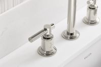 Sink faucet, arch spout, lever handles 6