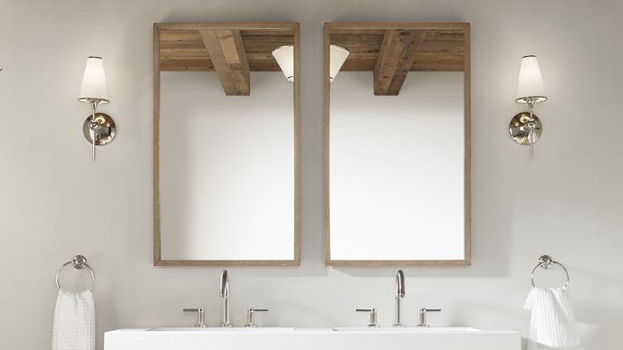 Thin Framed Wood Mirrors