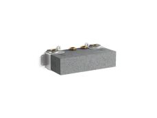 Foundations Mechanical showering three-port thermostatic valve with integrated volume control
