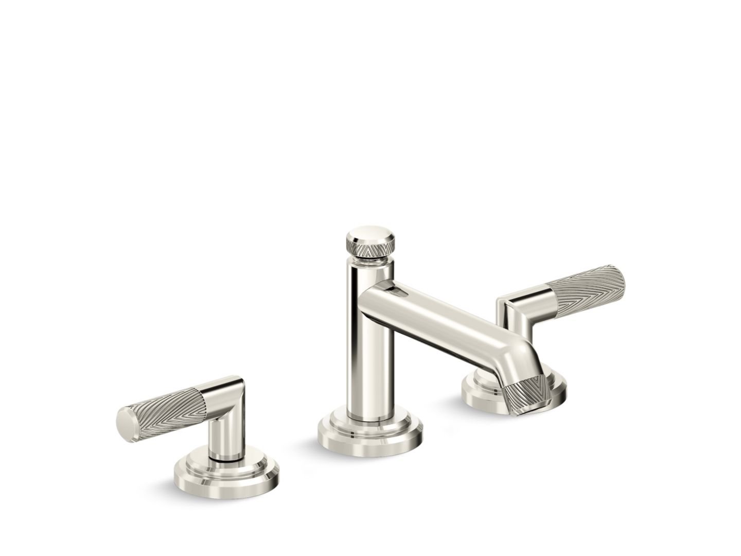 Pinna Paletta Sink Faucet, Low Spout Lever Handles by Laura Kirar