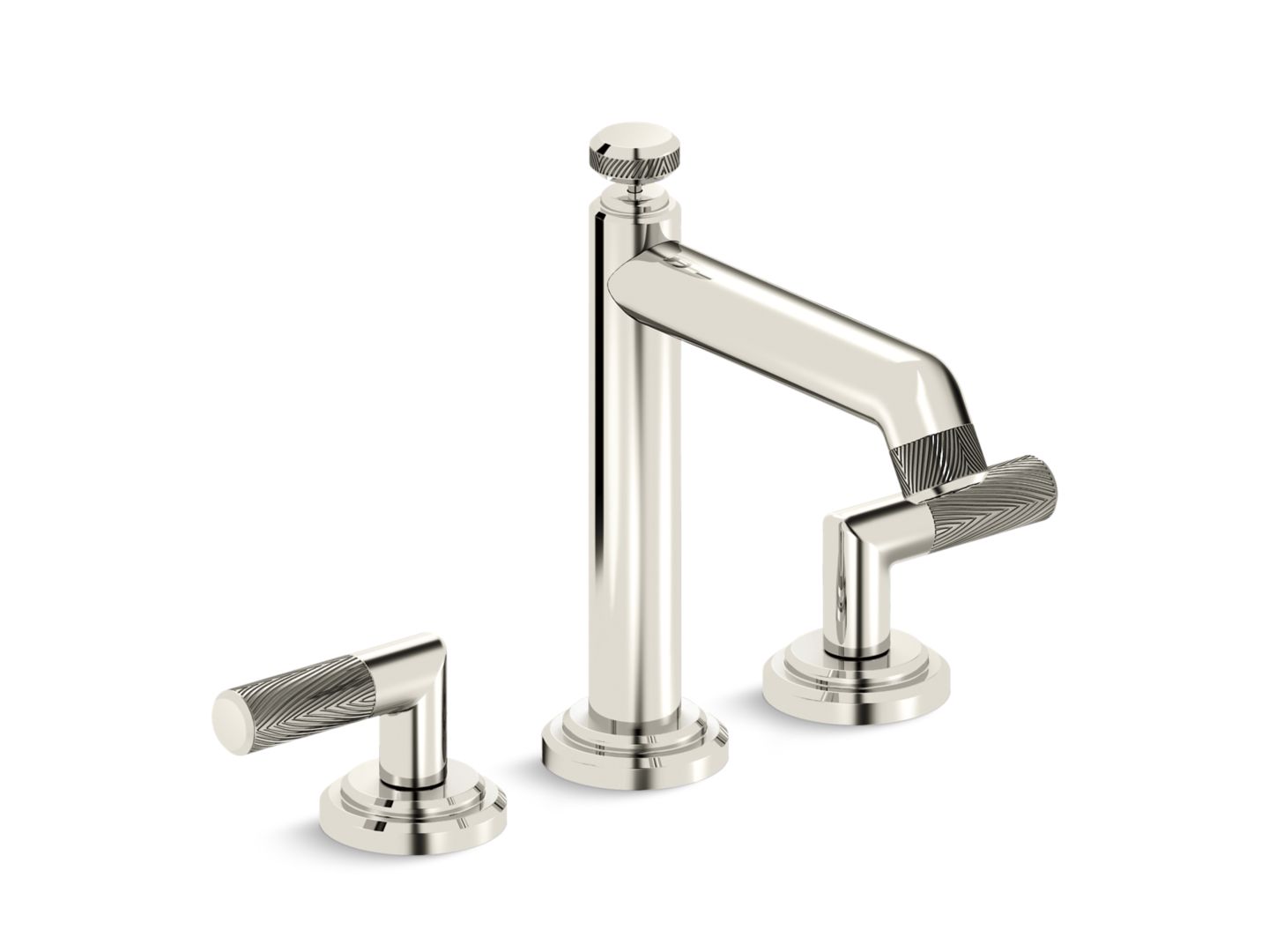 Pinna Paletta Deck-Mount Bath Faucet with Diverter by Laura Kirar