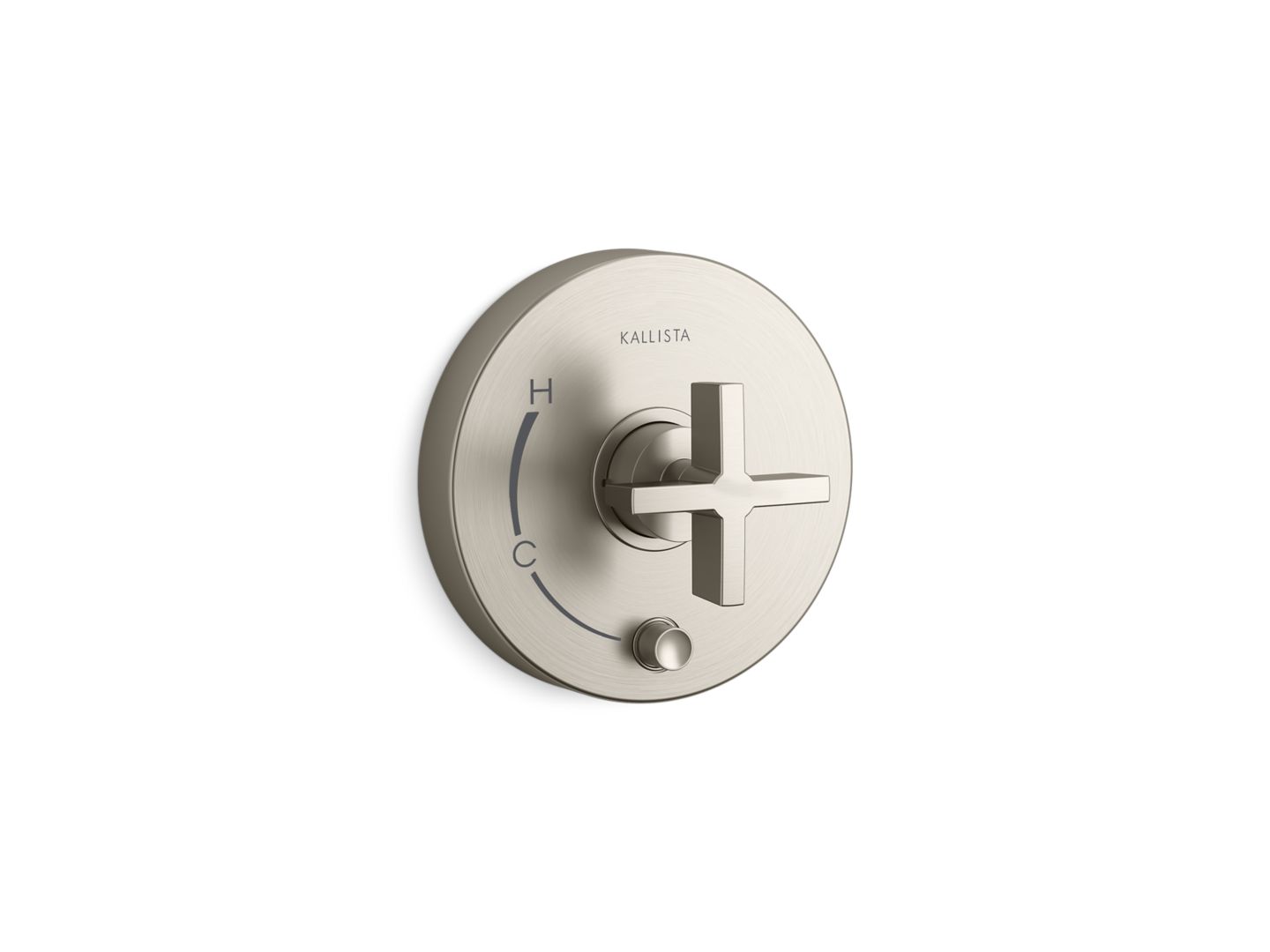 One™ Pressure balance trim with diverter, cross handle