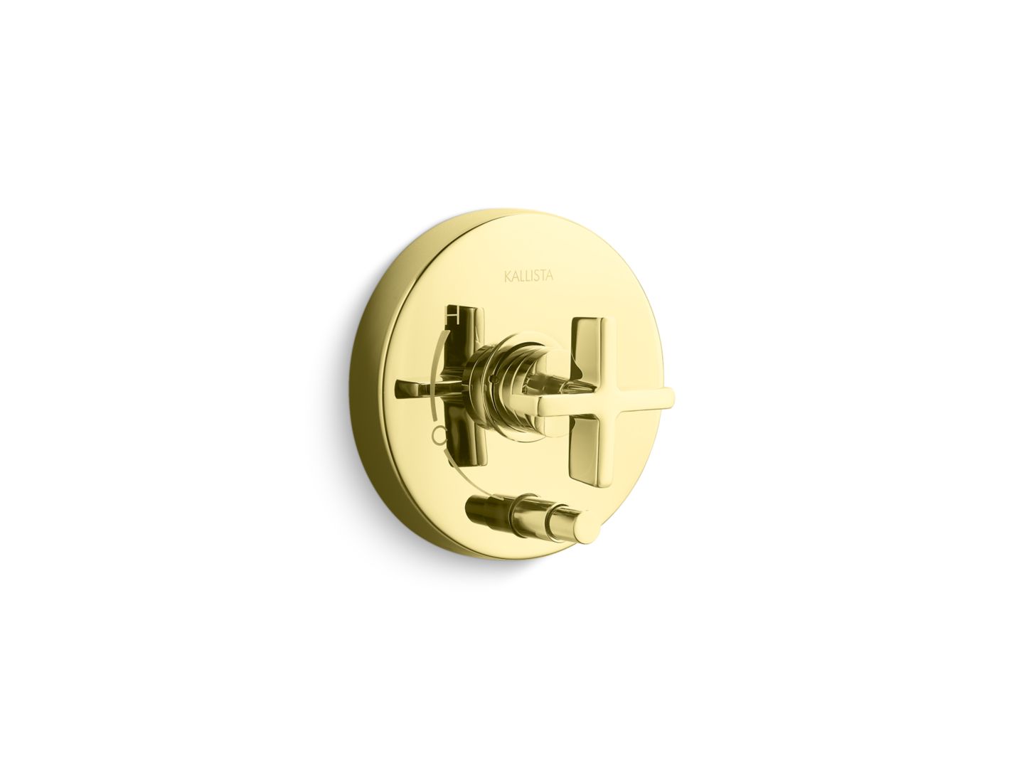 One™ Pressure balance trim with diverter, cross handle