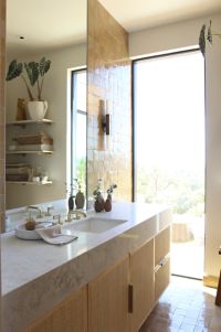 Sink faucet, low spout, white Carrara handles 7