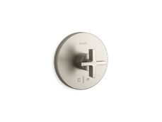 One™ Thermostatic trim, cross handle