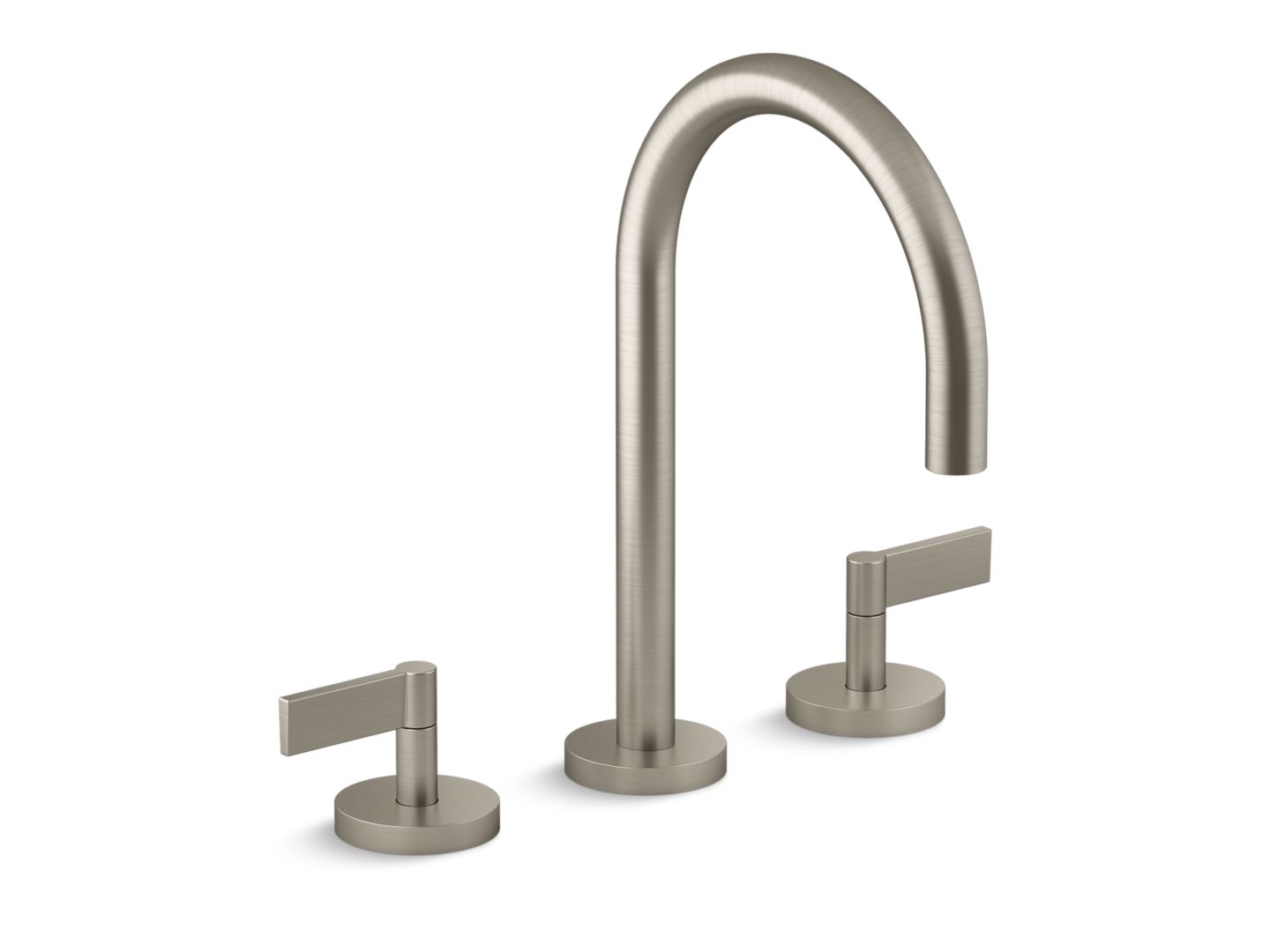 One Sink Faucet, Gooseneck Spout, Lever Handles