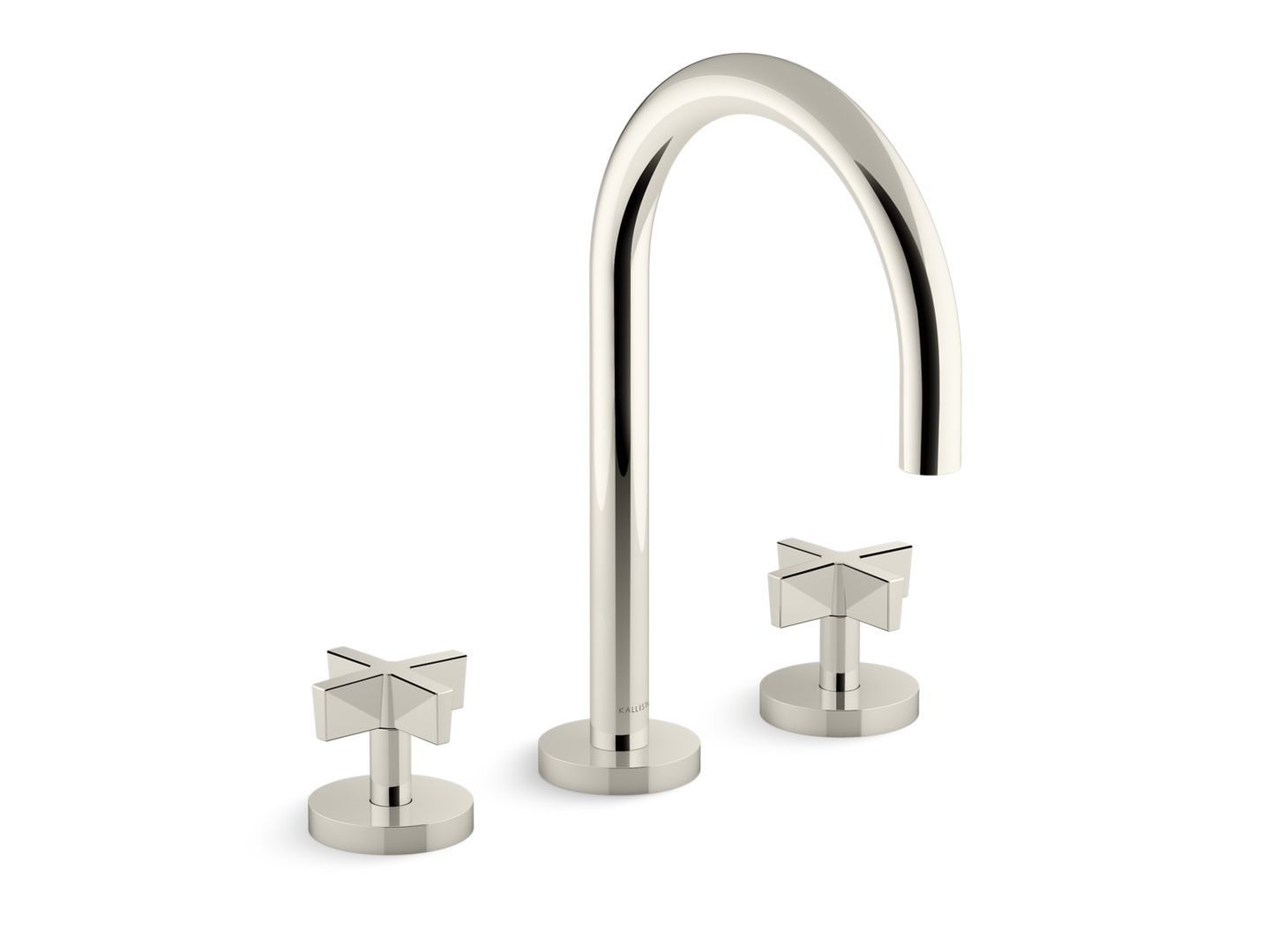 One Sink Faucet, Gooseneck Spout, Cross Handles