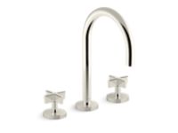 Sink Faucet, Gooseneck Spout, Cross Handles 0