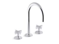 Sink Faucet, Gooseneck Spout, Cross Handles 1