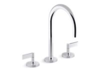 Sink Faucet, Gooseneck Spout, Lever Handles 1