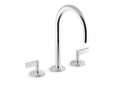 Sink Faucet, Gooseneck Spout, Lever Handles