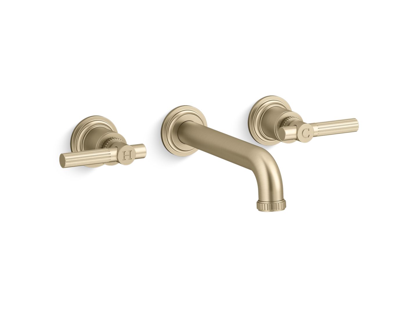 Central Park West Wall-Mount Sink Faucet, Lever Handles