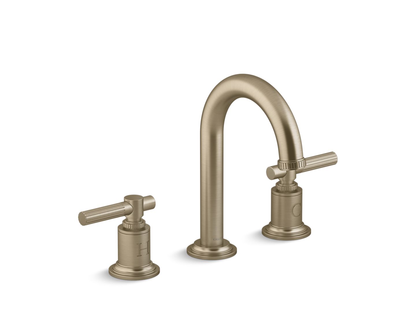 Central Park West Sink Faucet, Arch Spout, Lever Handles