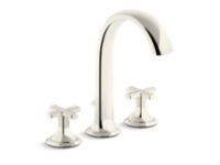 Deck-Mount Bath Faucet with Diverter, Cross Handles 0