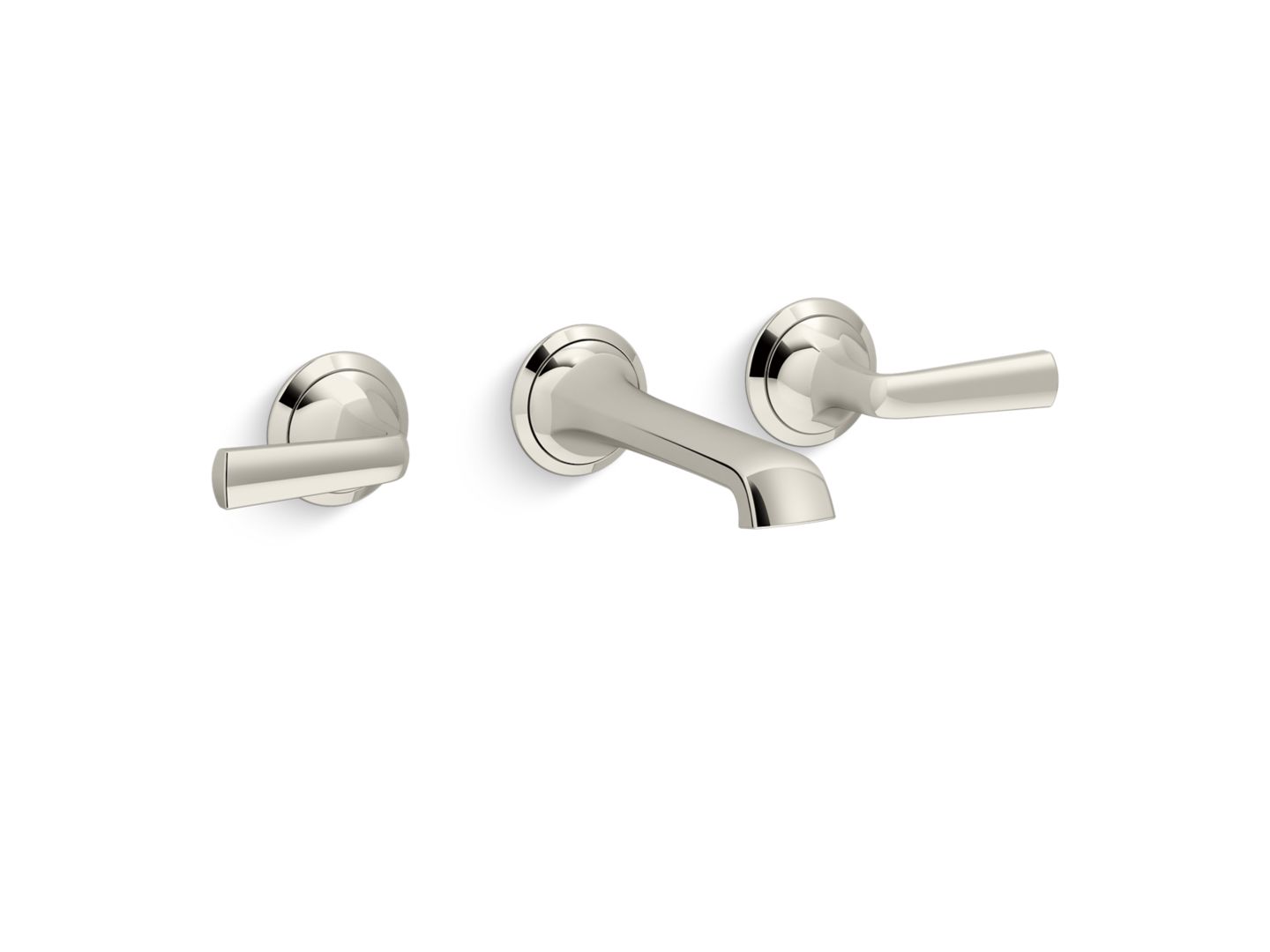 Script Wall-Mount Sink Faucet, Lever Handles