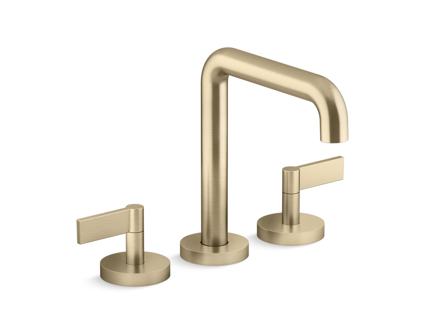 One Deck-Mount Bath Faucet, Tall Spout, Lever Handles