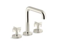 Deck-Mount Bath Faucet, Tall Spout, Cross Handles 0