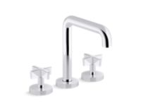 Deck-Mount Bath Faucet, Tall Spout, Cross Handles 0