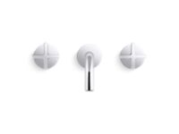 Wall-mount sink faucet, cross handles 2