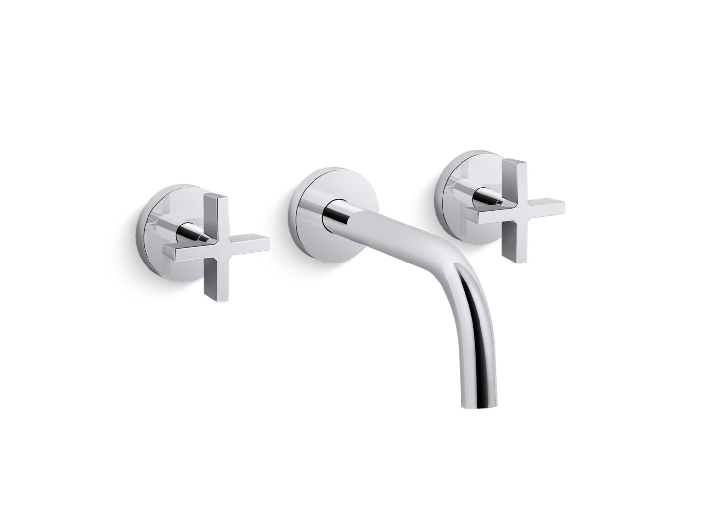 One Wall-Mount Sink Faucet, Cross Handles