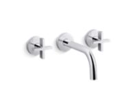 Wall-mount sink faucet, cross handles 0