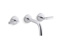 Wall-Mount Sink Faucet, Lever Handles 0