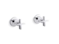 Wall-mount bath faucet handles, cross 0