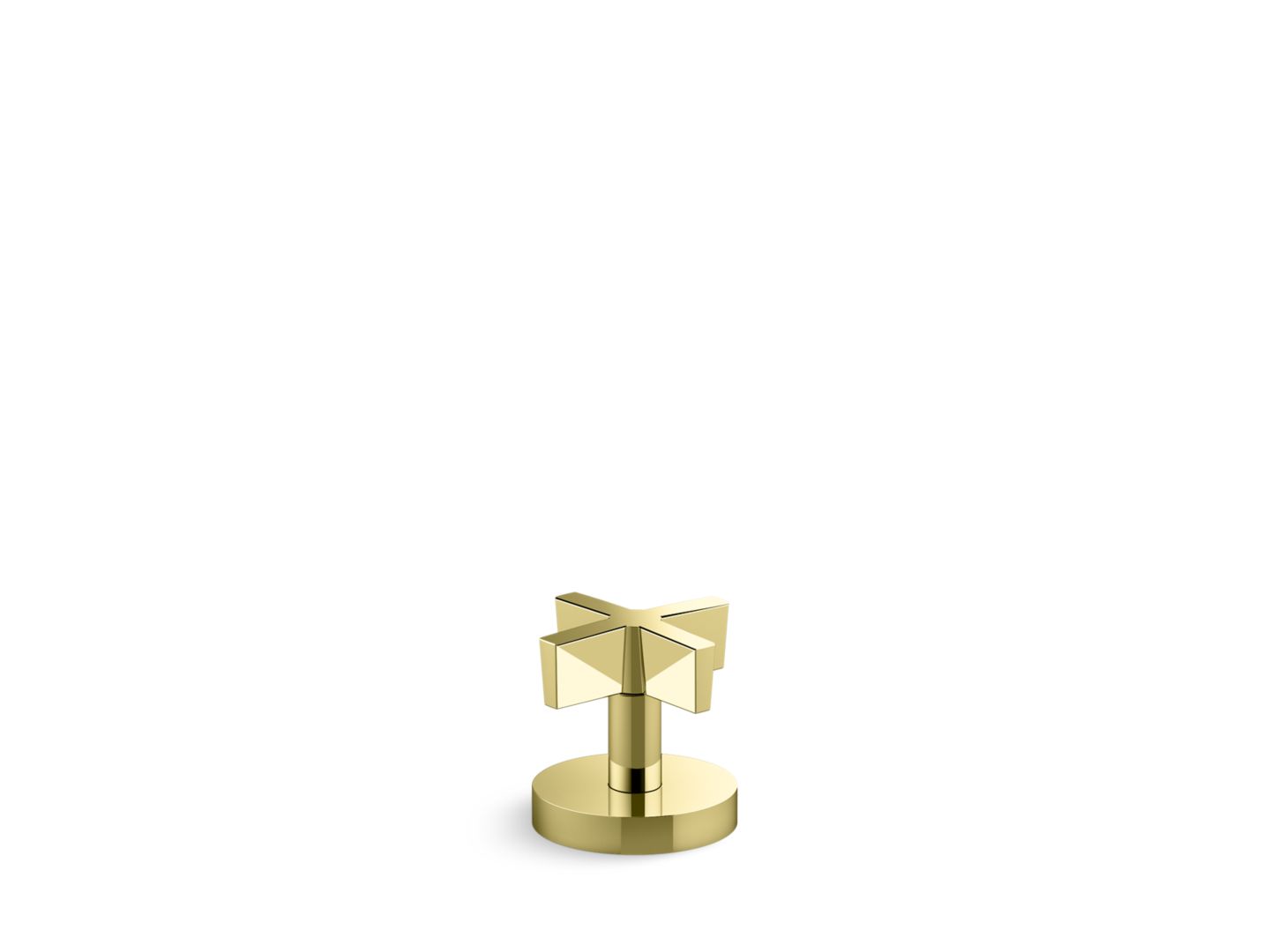 One™ Deck-mount diverter trim, cross handle
