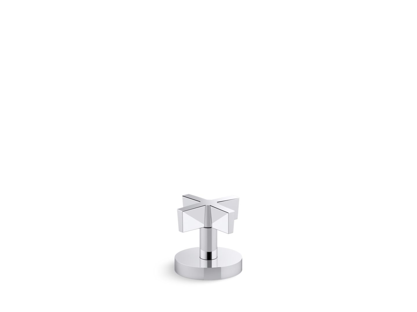 One™ Deck-mount diverter trim, cross handle