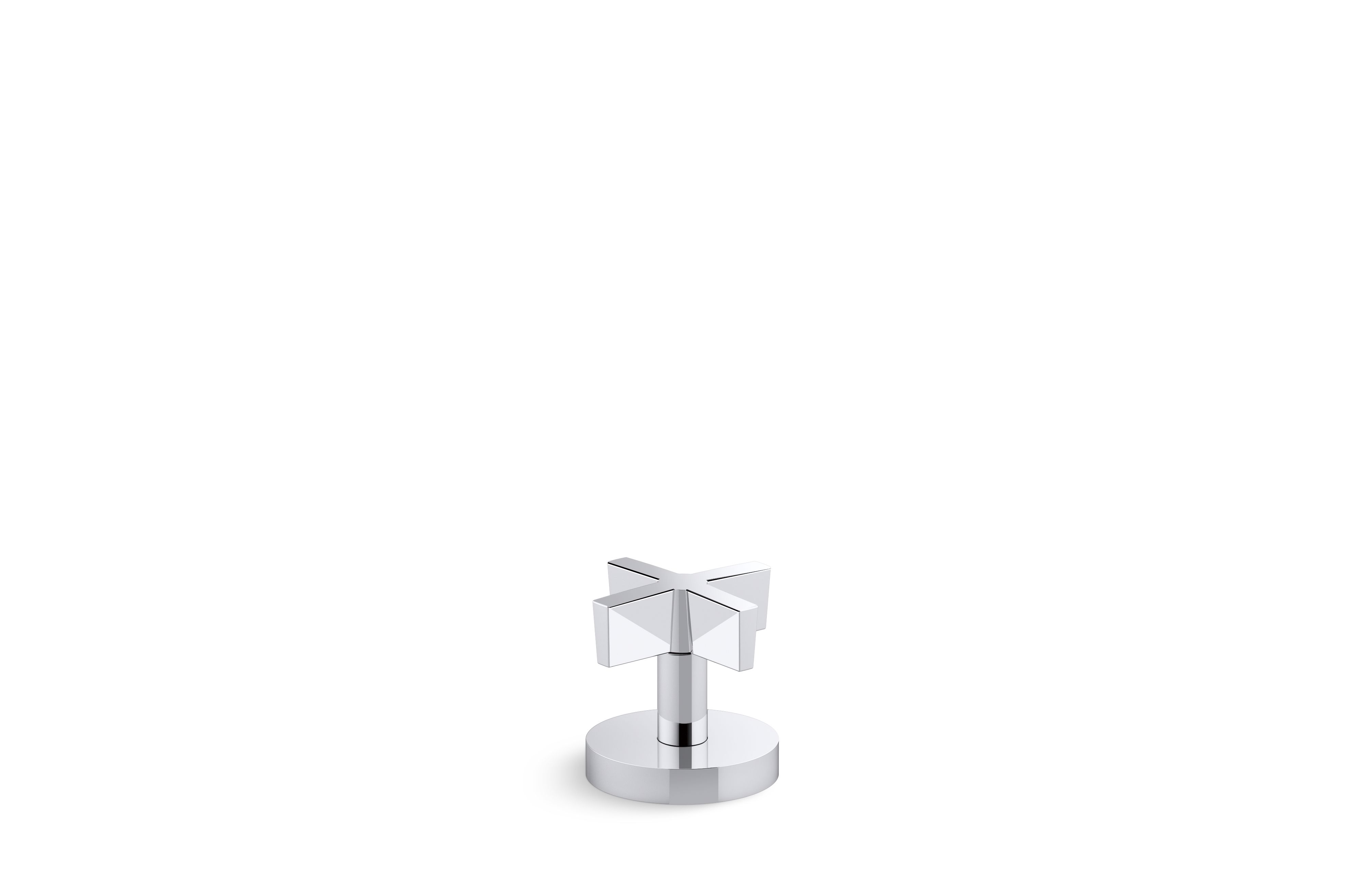 One™ — Deck-mount diverter trim, cross handle