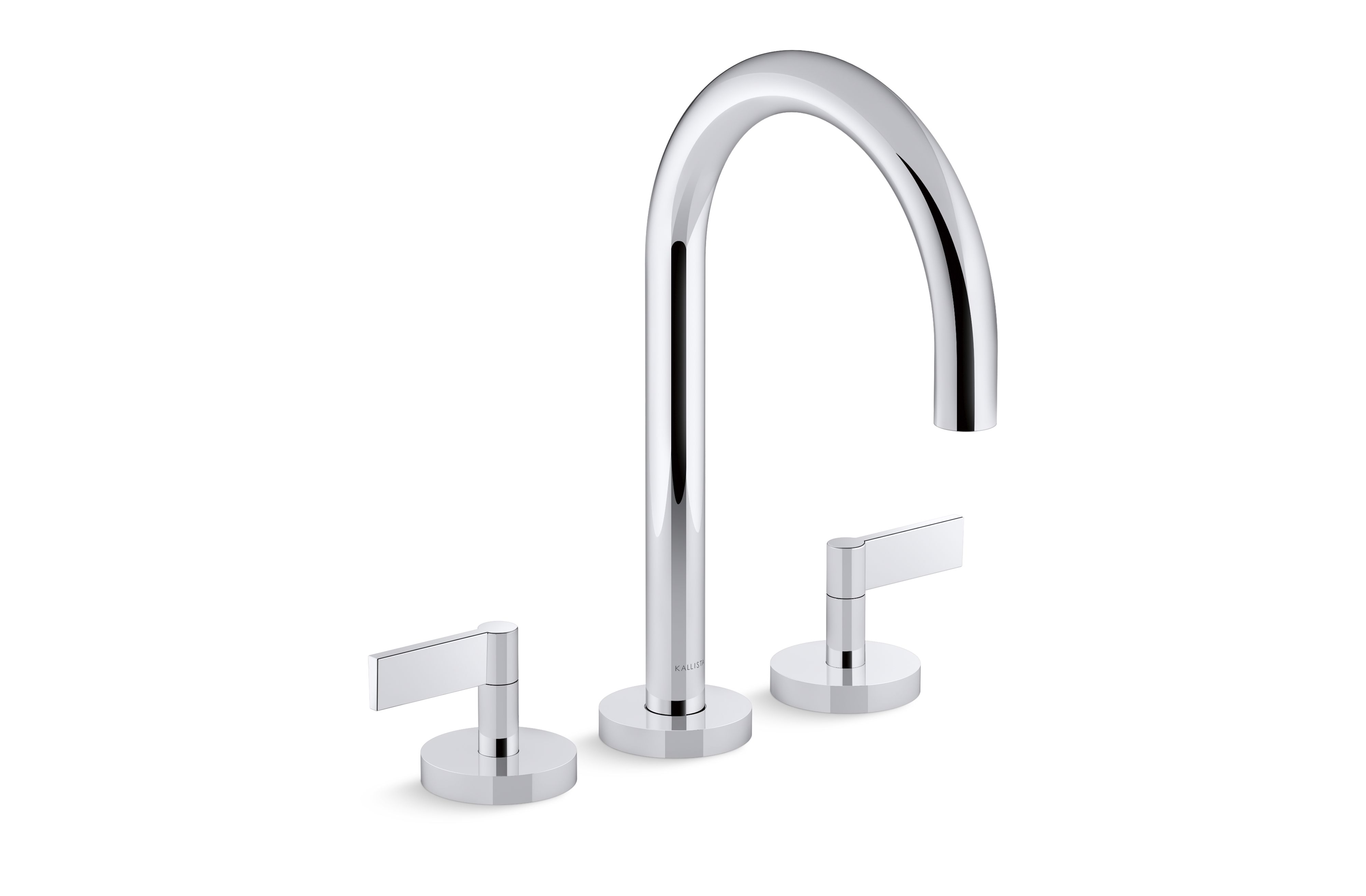 One™ — Deck-mount bath faucet, gooseneck spout, lever handles