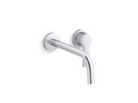 Wall-mount single-control sink faucet, elongated spout 0