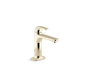 Single-control sink faucet