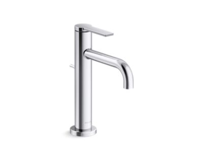 Single-control sink faucet